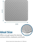 AMOAMI-Dish Drying Mats for Kitchen Counter-Silicone Dish Drying Mat-Kitchen - Image 6