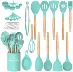 Umite Chef Kitchen Cooking Utensils Set, Wooden Handle Heat Resistant Silicone by UmiteChef