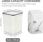 Vtopmart 4 PCS Large Food Storage Containers 5.2L / 175oz, 4 Pieces BPA Free - Image 2