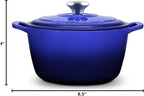 ROSSALLINI Signature Enameled Cast Iron Dutch Oven, Non-Stick Serving Pot - Image 10