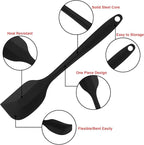 Silicone Spatulas Set of 6, Rubber Spoon Spatula Heat Resistant Spoonula One - Image 5
