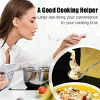 Large Plastic Serving Spoons, Disposable Heavy Duty Serving Spoons, Long Handle - Image 4