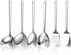 Evanda Kitchen Utensils Set 6pcs, Stainless Steel Cooking Utensils Set by Evanda