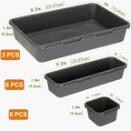 Kutesna 15 PCS Interlocking Desk Drawer Organizer Separator - Image 2