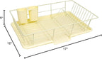 Sweet Home Collection Space-Saving 3-Piece Dish Drainer Rack Set: Efficient - Image 2