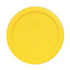Pyrex 7201-PC 4 Cup Meyer Lemon Yellow Food Storage Replacement Lids - Image 2