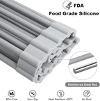 MERRYBOX Roll Up Over The Sink Dish Drying Rack Silicone Wrapped Foldable - Image 4
