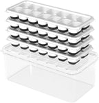 DclobTop Ice Cube Trays with Lid and Bin, Ice Trays by DclobTop