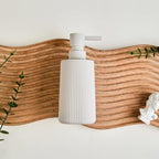 Small Soap Dispenser for Bathroom and Kitchen, Modern Farmhouse Striped Style - Image 5