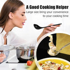 Large Plastic Serving Spoons, Disposable Heavy Duty Serving Spoons, Long Handle - Image 4