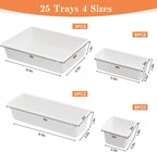 SpaceHacks 25 PCS Plastic Drawer Organizer Set, 4-Size Versatile Organizer - Image 2