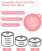 6 PCS Cat Food Can Covers Set, Reusable Silicone Can Lids - Image 3