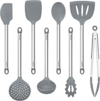 8 PCS Cooking Utensils Set, Vayvnt Silicone Kitchen Spatula Set by Vayvnt