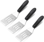 3 Pieces Small Metal Spatula Set, Mini Stainless Steel Serving Spatulas by Kunovo