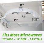 HOVER COVER Magnetic Microwave Splatter Cover, Food Grade Plate Cover, BPA Free - Image 2