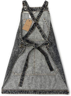 Jeanerlor - Cotton Denim Shop Black Tool Aprons - Jean Work Aprons - Image 3