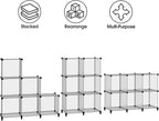 HOMIDEC 6 Light Grey Cube Storage Organizer, Modular Storage Shelf - Image 9