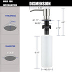 Sink Soap Dispenser Brushed Nickel, Soap Dispenser - Image 6