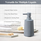 Gray Hand Soap Dispenser with No Rust Pump - Image 4