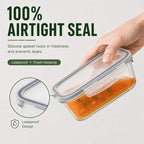 5 Pack 36oz Borosilicate Glass Food Storage Containers Set - Image 2