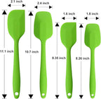 Silicone Spatulas Set, Rubber Spoon Spatula Heat Resistant Spoonula One Piece - Image 5