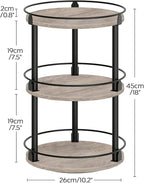 YATINEY Spice Rack, 3-Tier Turntable Organizer, Rotating Spice Rack Organizer - Image 7