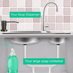 Soap Dispenser for Kitchen Sink, Built in Sink Soap Dispenser, Countertop Soap - Image 3