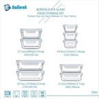 S SALIENT 18 Piece Glass Food Storage Containers - Image 2