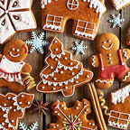 Christmas Cookie Cutter Set - 5 Piece Holiday Cookies Molds - Snowman, Christmas Tree, Gingerbread Man, Candy Cane, Snowflake - Image 4