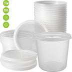 DuraHome Deli Containers with Lids 24oz. Leakproof 30 Sets BPA-Free Plastic - Image 7