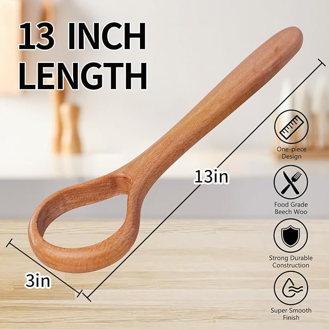 Danish Dough Whisk Set of 2 – 13-Inch Bread Making Tools - Image 3