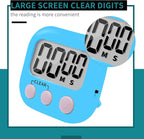 6 Pack Small Digital Kitchen Timer Magnetic Back and ON/Off Switch, Minute - Image 4