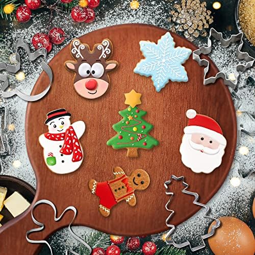 6PCS Christmas Cookie Cutters, Holiday Xmas Cookie Cutters - Image 3