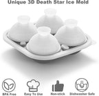 Nax Caki 3D Death Star Ice Cube Molds, Large Silicone Fun Shapes Bourbon Gifts - Image 3