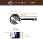 Honey Bear Kitchen 1/3 Cup 80 ml Leave-in Measuring Scoop Cups, Polished - Image 2
