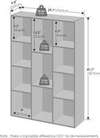 Furinno Reed Closet Organizers and Storage, 11-Cube Closet Organizer, Open - Image 2