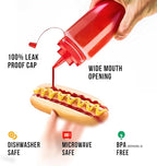 Norcalway 16 oz Condiment Squeeze Bottles - Image 2