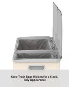 Lovewind Double Trash Can Kitchen, 13+5.5 Gallon Stainless Steel Dual Trash and - Image 6