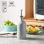 Sweejar Ceramic Olive Oil Dispenser Bottle, Opaque Oil Cruet Protects to Reduce - Image 3