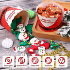 Edible Christmas Cake Decorations, Edible Gingerbread Men, Christmas Tree Candy, Santa Claus Icing Decorations, Socks, Snowman for Gingerbread House, Cupcakes, Cake, Cookies, and Cakecicles - Image 6