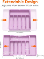 Lifewit Silverware Drawer Organizer, Expandable Utensil Tray - Image 3