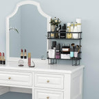 Godboat Bathroom Organizers, 2-Tier Over Toilet Storage, Floating Shelves - Image 5