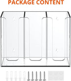 Richboom Acrylic Coffee Cup and Lid Storage Organizer Holder, 3 Compartments - Image 4