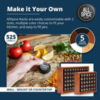 AllSpice Spice Rack Organizer, 525 Unique Labels, Countertop or Wall Mount - Image 4