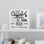 Coffee & Tea Bar Sign Decor, Coffee Tea Station Accessories, Farmhouse Kitchen - Image 5