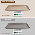 Baking Sheet Pan Set of 3, Commercial Cookie Sheets - Image 4