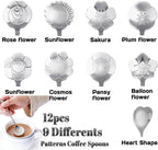 12 Pcs Flower Coffee Tea Spoons Set - Image 2