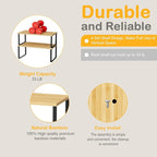 OGEMXU Cabinet Shelf Organizers, 15.7 inches Large Kitchen Counter Shelf - Image 5