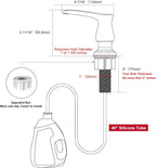 GAGALIFE Kitchen Sink Soap Dispenser Oil Rubbed Bronze, Under Sink Soap - Image 2