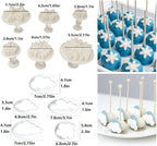 Flower Cookie Cutters, Cake Tools 44 Pcs Snowflake Cookie Cutter Cloud Fondant - Image 3